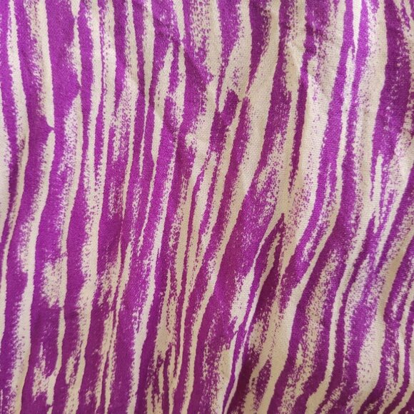 Tucker Silk Zebra Sleeveless Belted Dress Size M - Picture 4 of 9